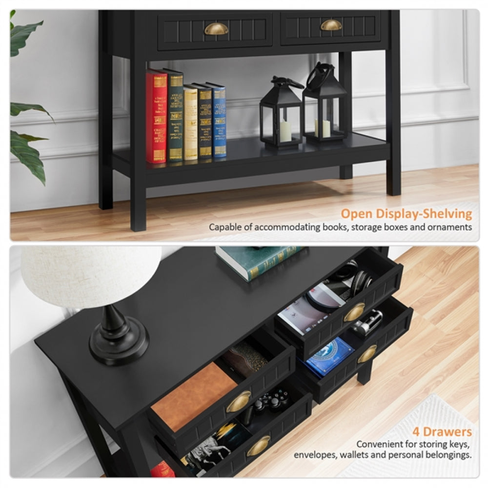 4-Drawer Console Table
