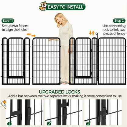 120cm H Tall Dog Playpen Panels