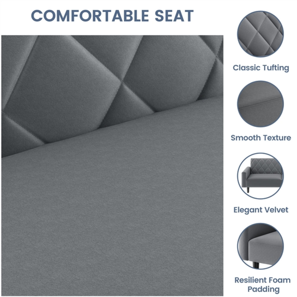 Velvet Convertible Sofa Bed