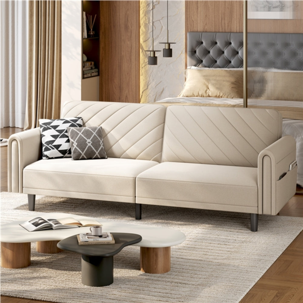 Fabric Convertible Sofa Bed
