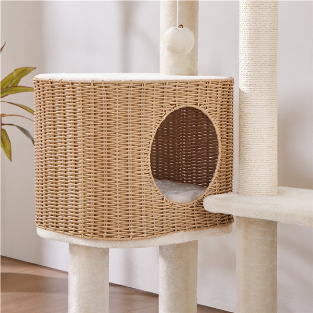 36″ Tall Rattan Cat Tree