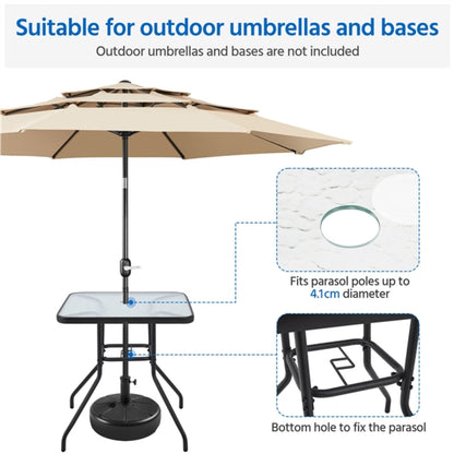 Outdoor Coffee Table Patio Square Bistro Table