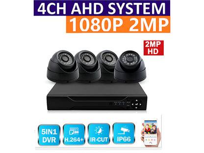 Security Camera System 2MP 4 Camera