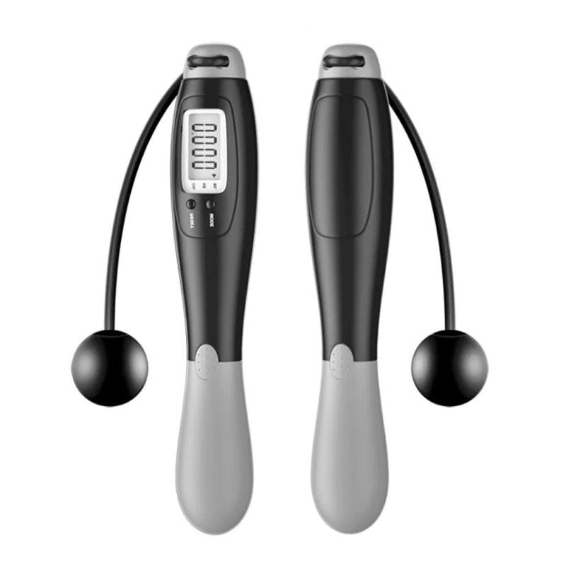 Cordless Skipping Digital Jump Rope (Black/Grey)