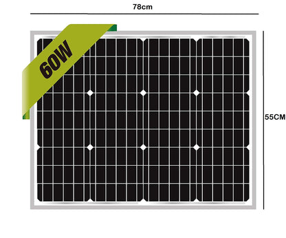 60W Solar Panel with Solar Controller