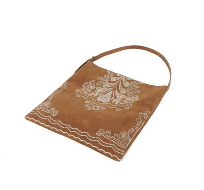Lady Bohemian Embroidered Triangle Shoulder Bag