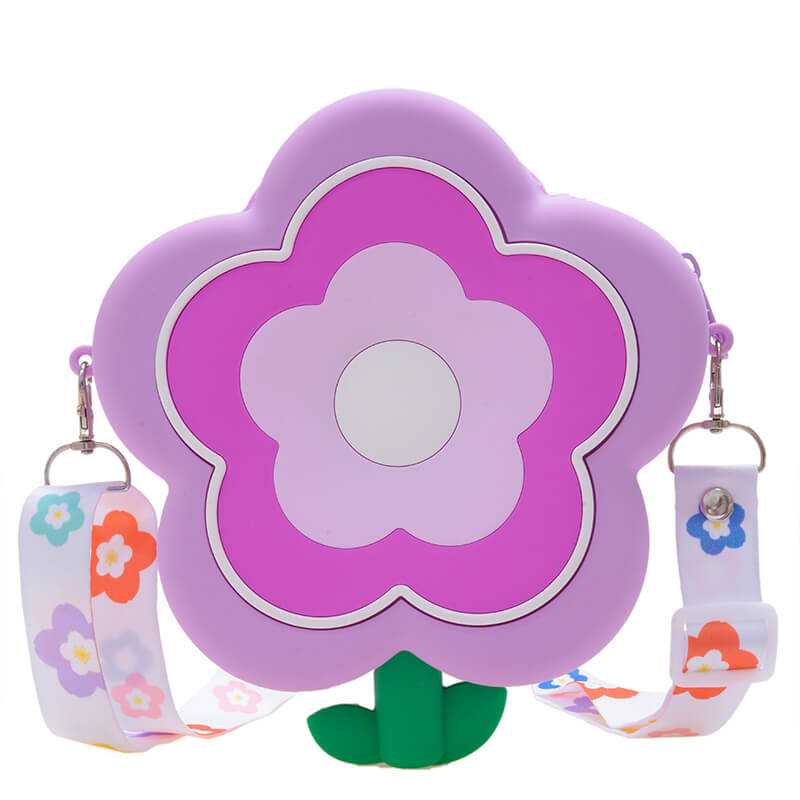 Flower Q Uncle Silicone Children's Crossbody Bags Phone Bag