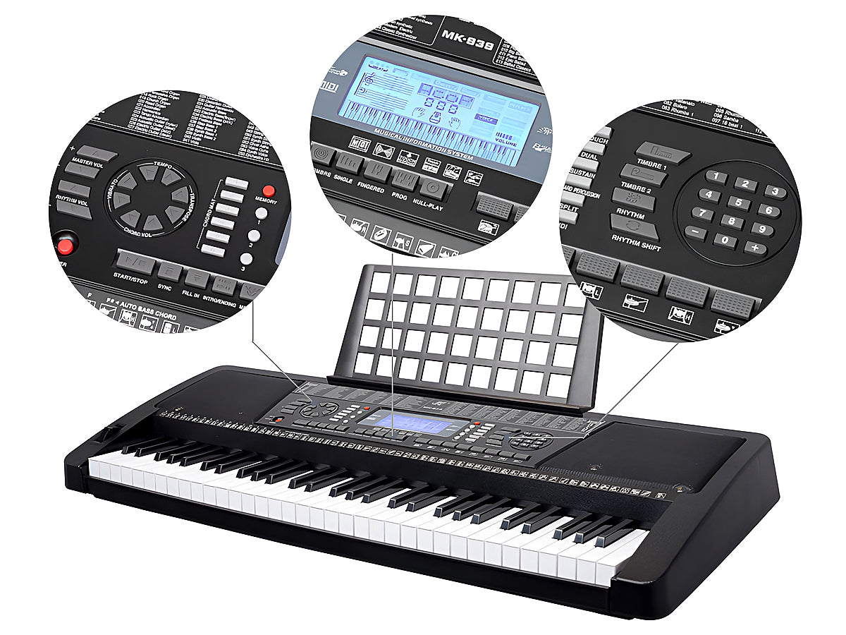 Electronic Piano Keyboard Piano with Stand Headphone and Stool