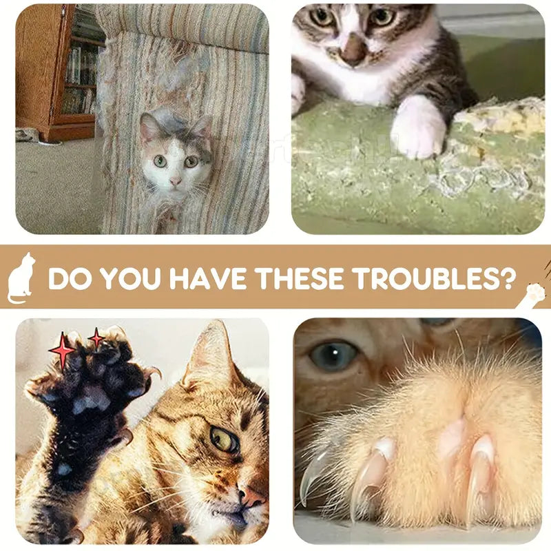 4PCS Pet Cat Anti Scratch Guard Mat Cat Scratching Post Furniture Sofa Protector