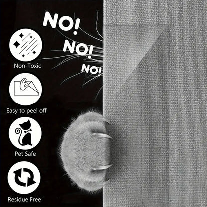 4PCS Pet Cat Anti Scratch Guard Mat Cat Scratching Post Furniture Sofa Protector