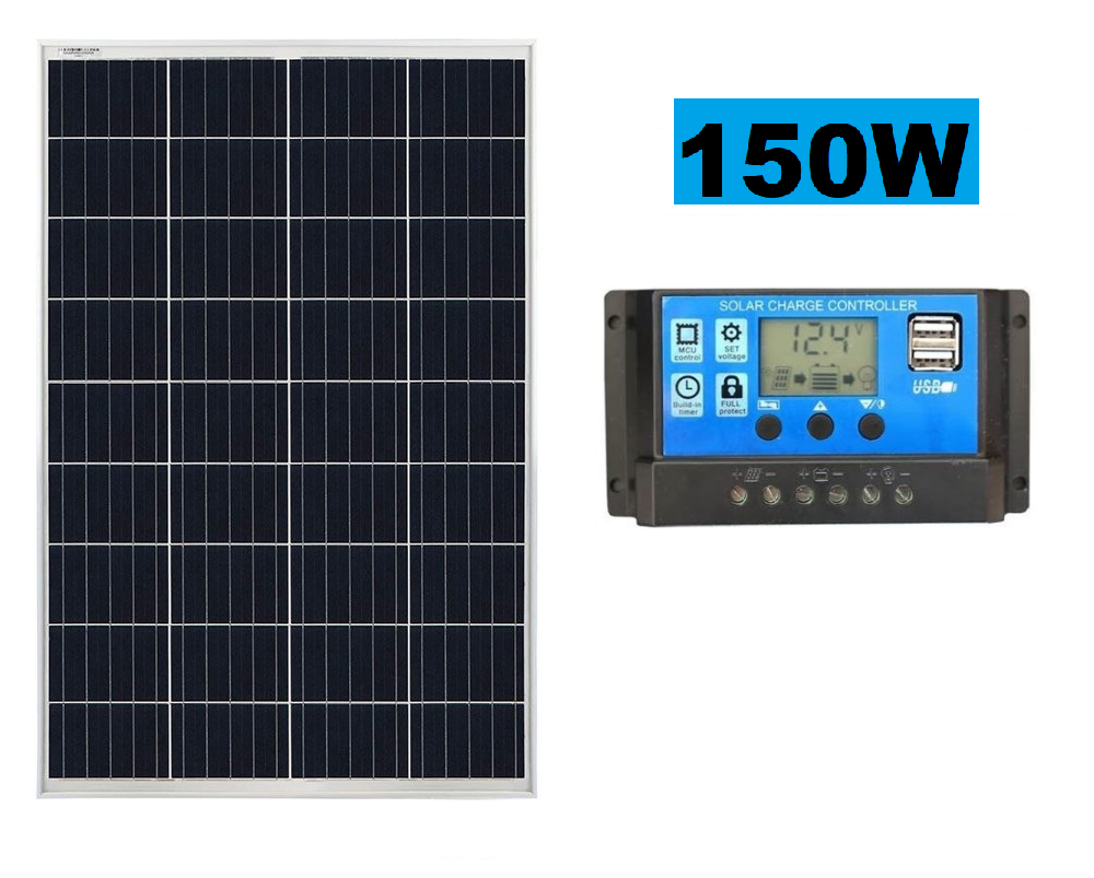 150W Solar Panel with Solar Controller