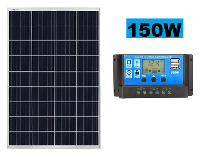 150W Solar Panel with Solar Controller