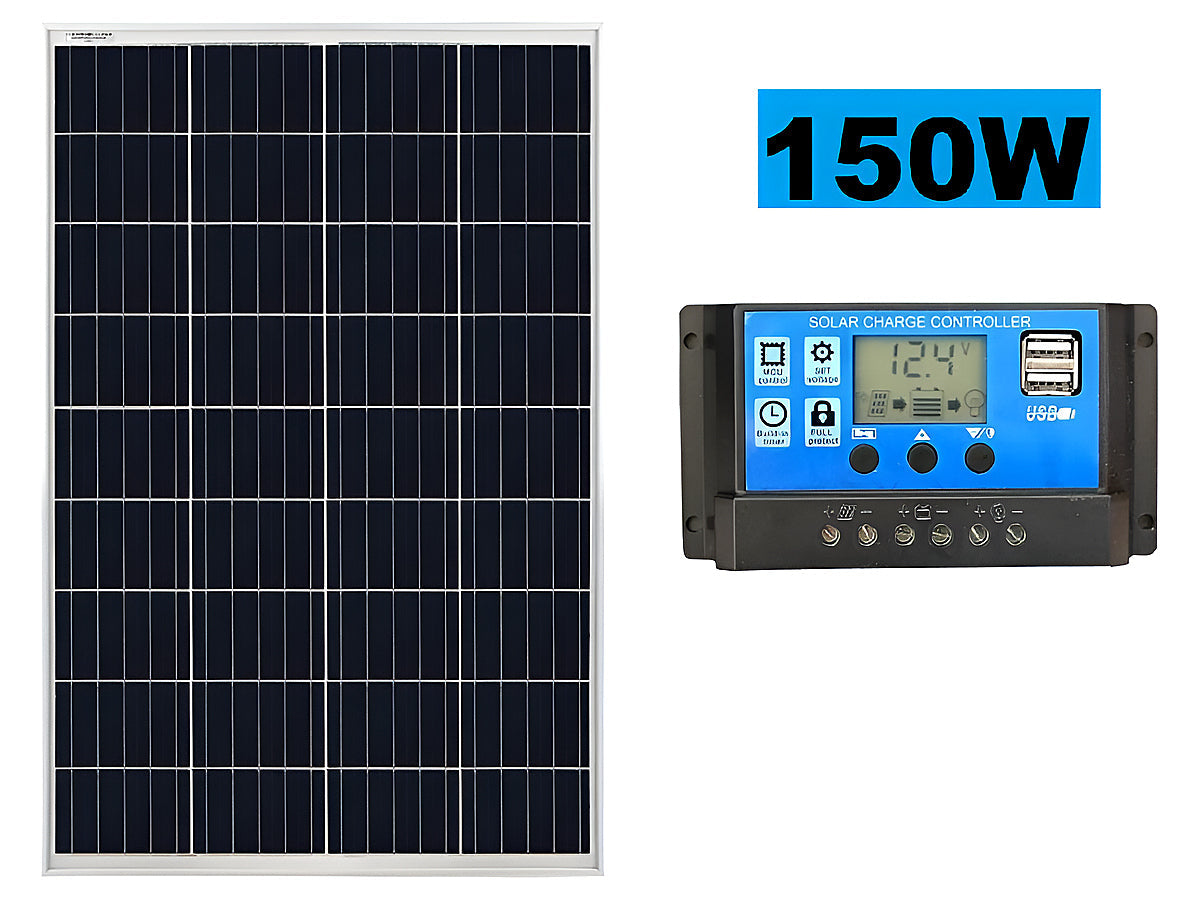 150W Solar Panel with Solar Controller