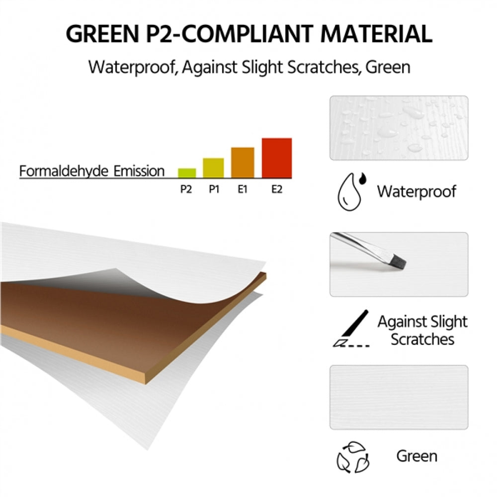 Set of 2 3 Drawers Side Table End Table