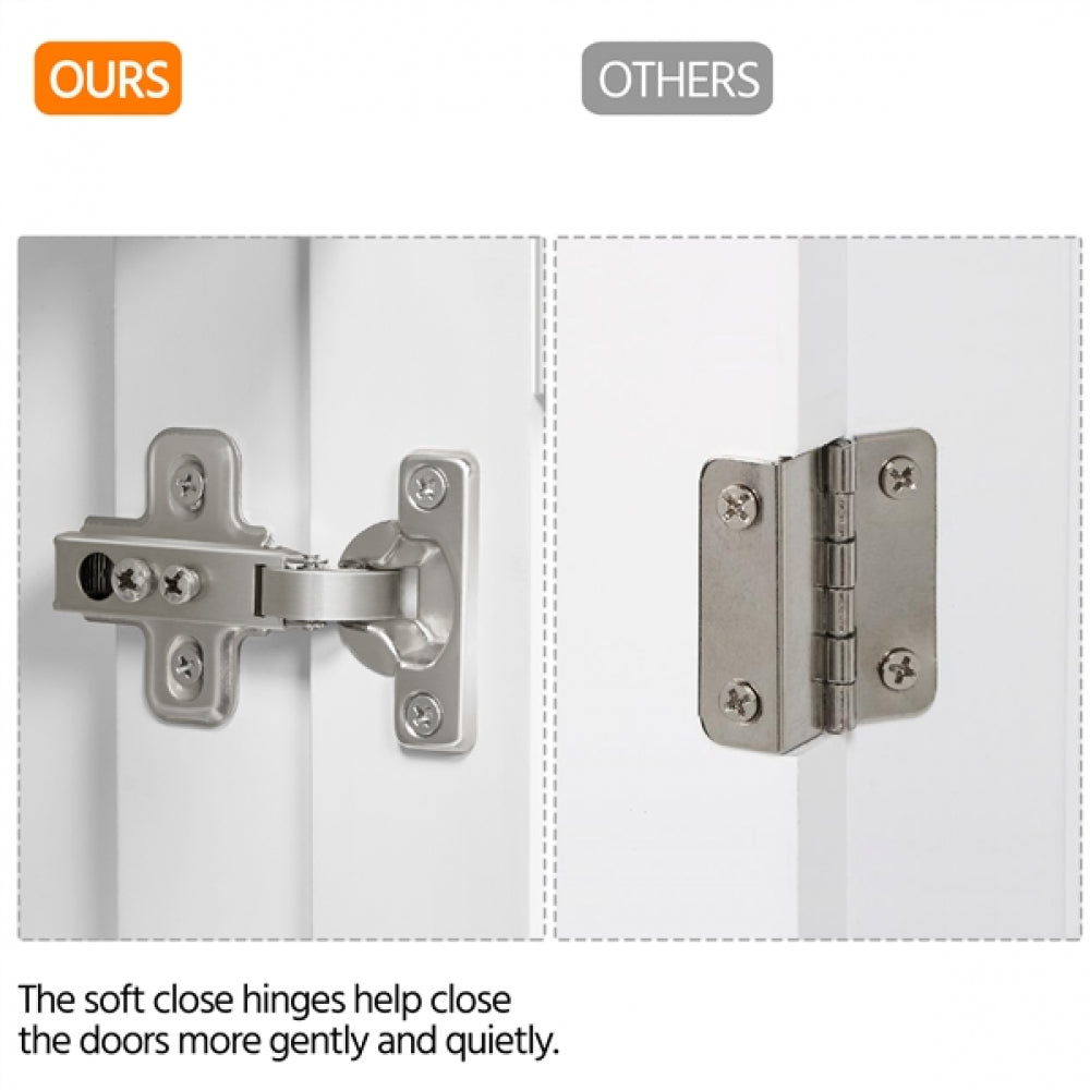 Kitchen Island Cart with Stainless Steel Top & Storage