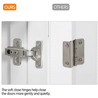 Kitchen Island Cart with Stainless Steel Top & Storage