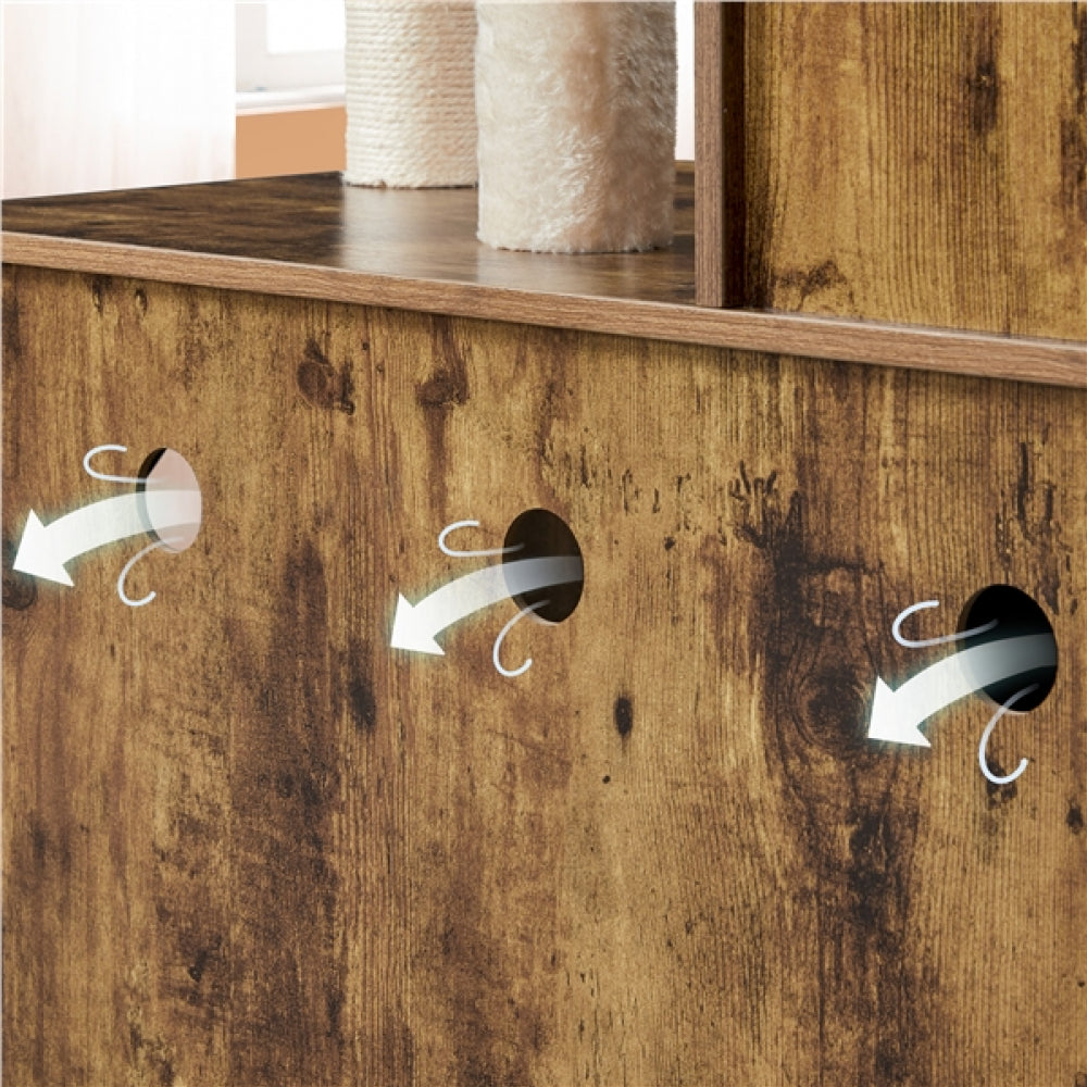 Litter Box Enclosure with Cat Tree Tower