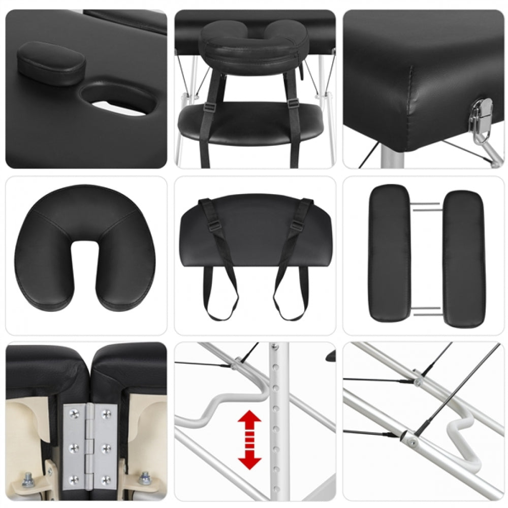 Portable 2 Fold Aluminum Massage Bed