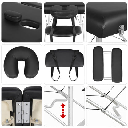 Portable 2 Fold Aluminum Massage Bed