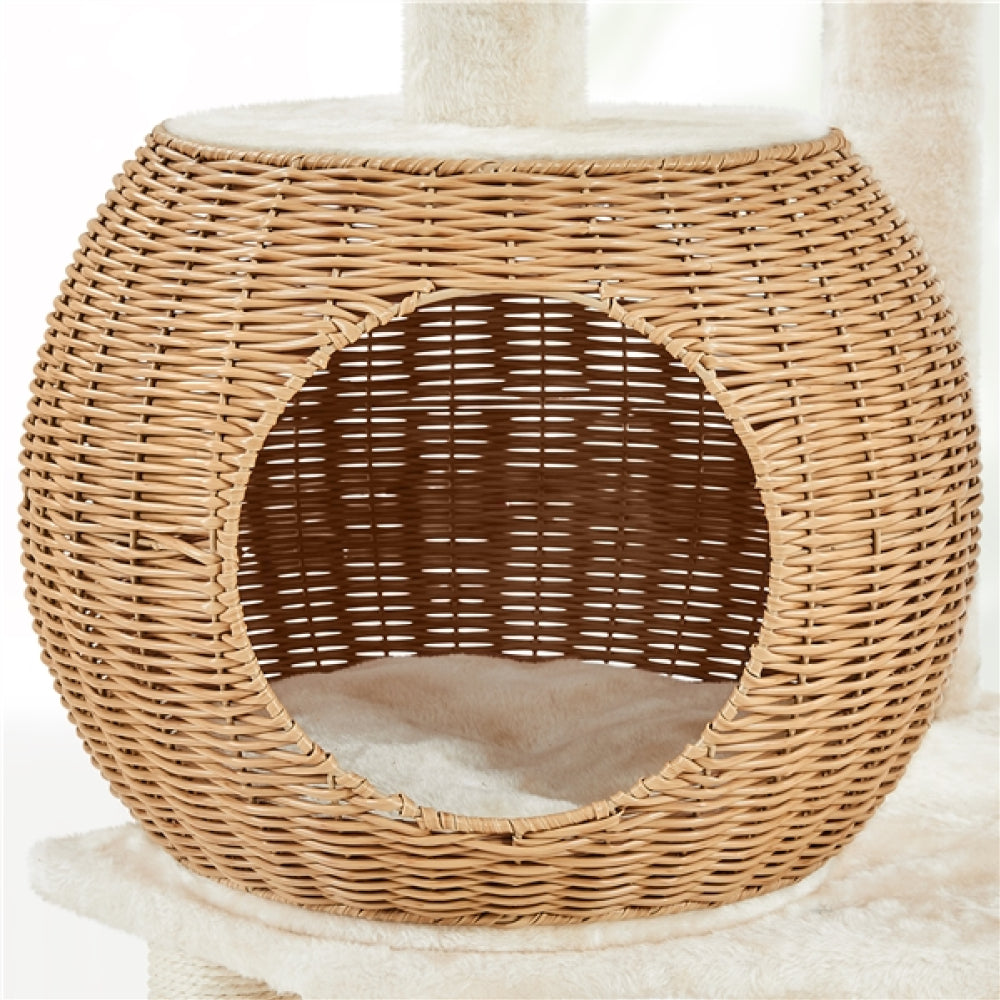 54″ Tall Rattan Cat Tree