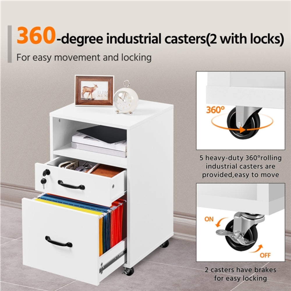 Mobile File Storage Organizer File Cabinet
