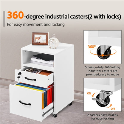 Mobile File Storage Organizer File Cabinet