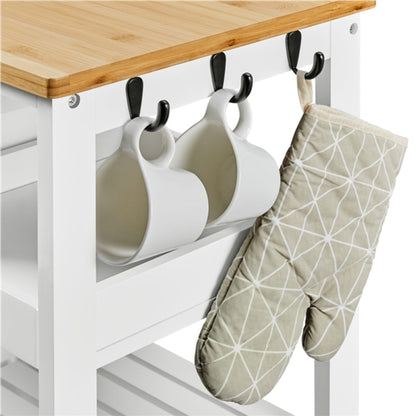 Kitchen Island with Wheels Kitchen Storage Serving Cart