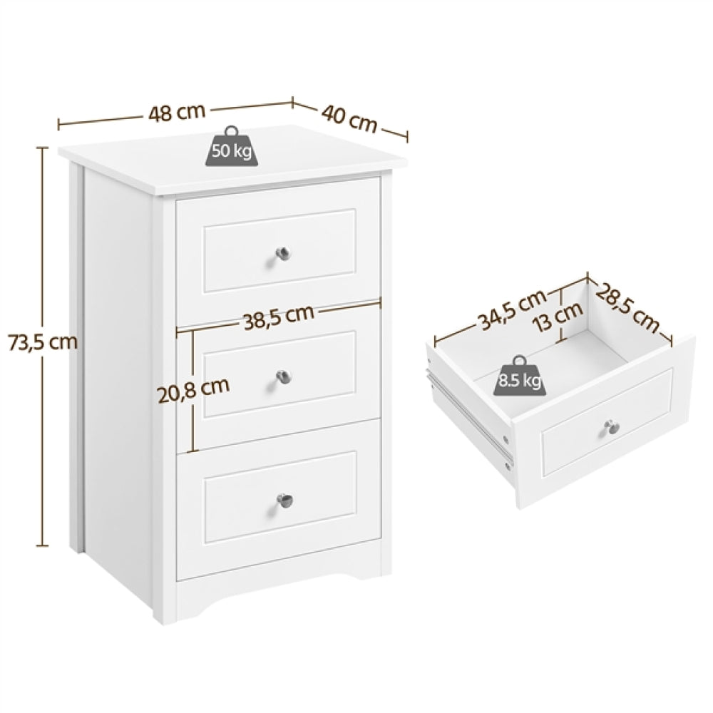End Table Classic Side Table Storage