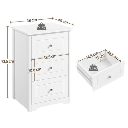 End Table Classic Side Table Storage