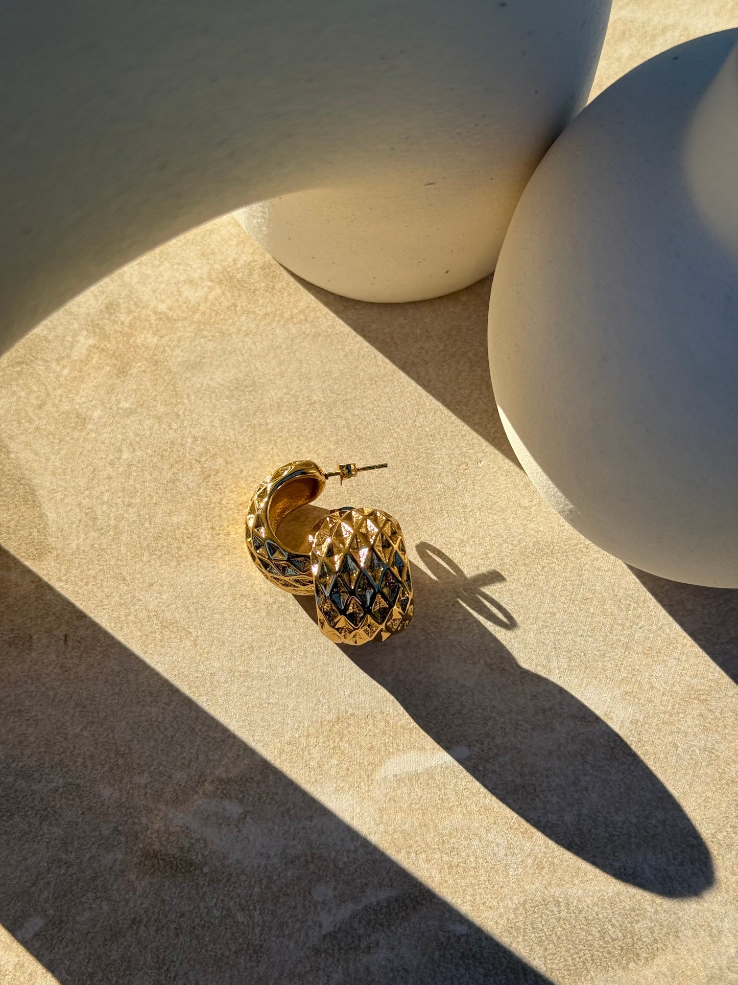 Kōhatu Koura Gold Earrings