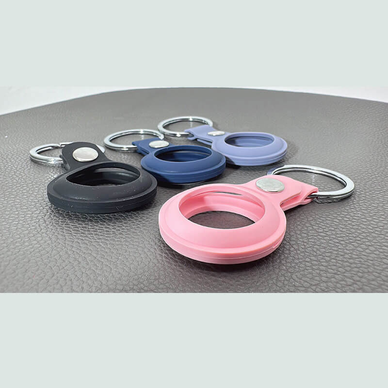 Mobie Silicone Holder with Keychain Compatible with Apple Air Tag