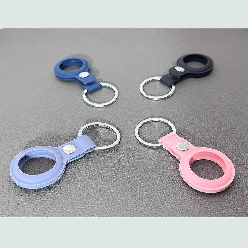 Mobie Silicone Holder with Keychain Compatible with Apple Air Tag