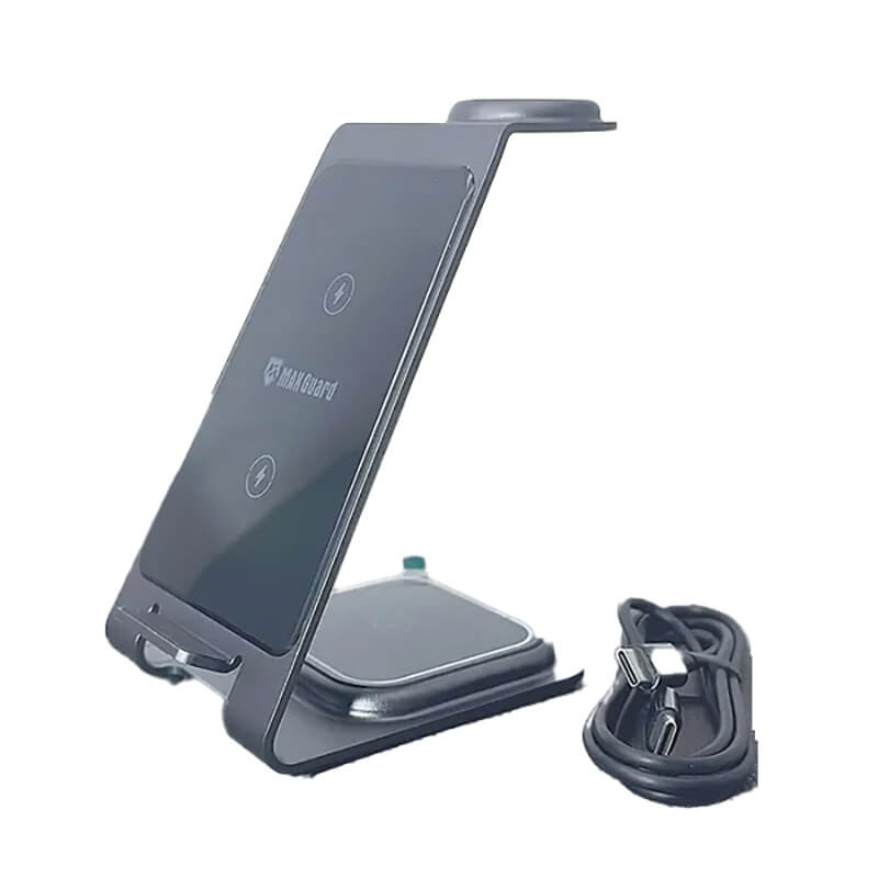 Desktop 3-in-1 Compatible with Phone Samsung Watch Earbuds 15W Fast Wireless Charging Stand