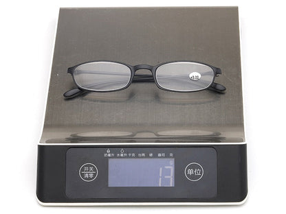 Reading Glasses Readers Rectangular Business Plastic Frame Unisex 2.5