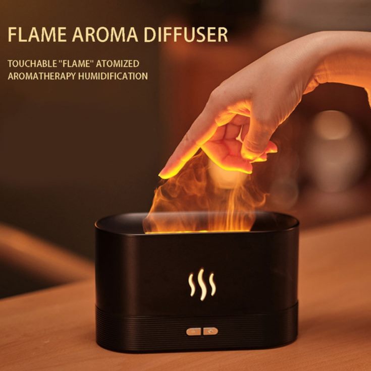Aromatherapy Diffuser Humidifier with Simulation Flame
