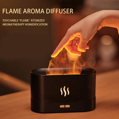 Aromatherapy Diffuser Humidifier with Simulation Flame