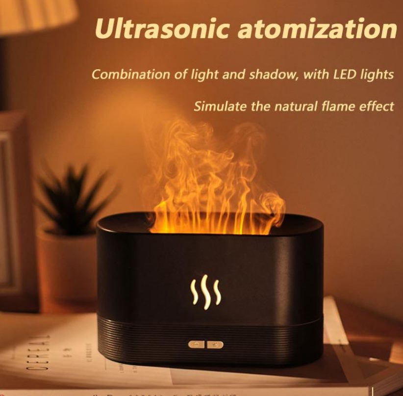 Aromatherapy Diffuser Humidifier with Simulation Flame