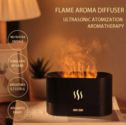 Aromatherapy Diffuser Humidifier with Simulation Flame