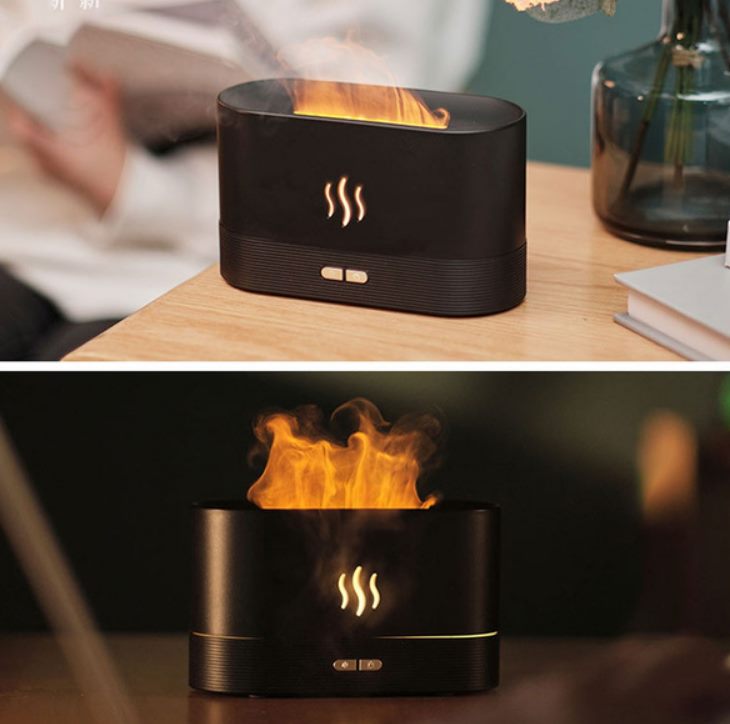 Aromatherapy Diffuser Humidifier with Simulation Flame