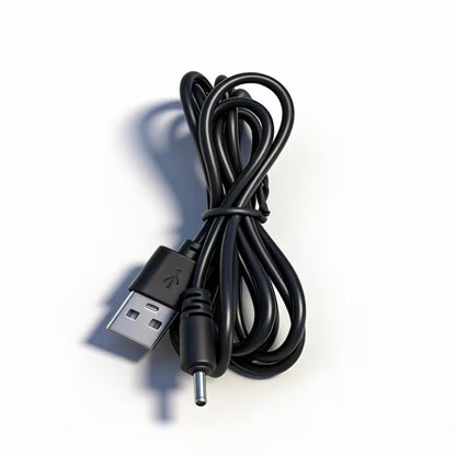 Barrel Jack Power Cable - 2.0mm x 2.0mm charger (Black) 1.5m