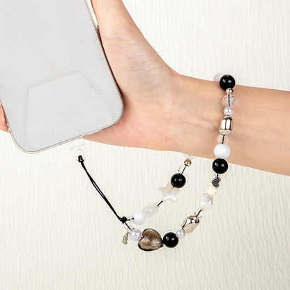Mobie Pearl Bead Phone Chain Anti-Drop Wrist Lanyard Phone Accessory 19.5cm