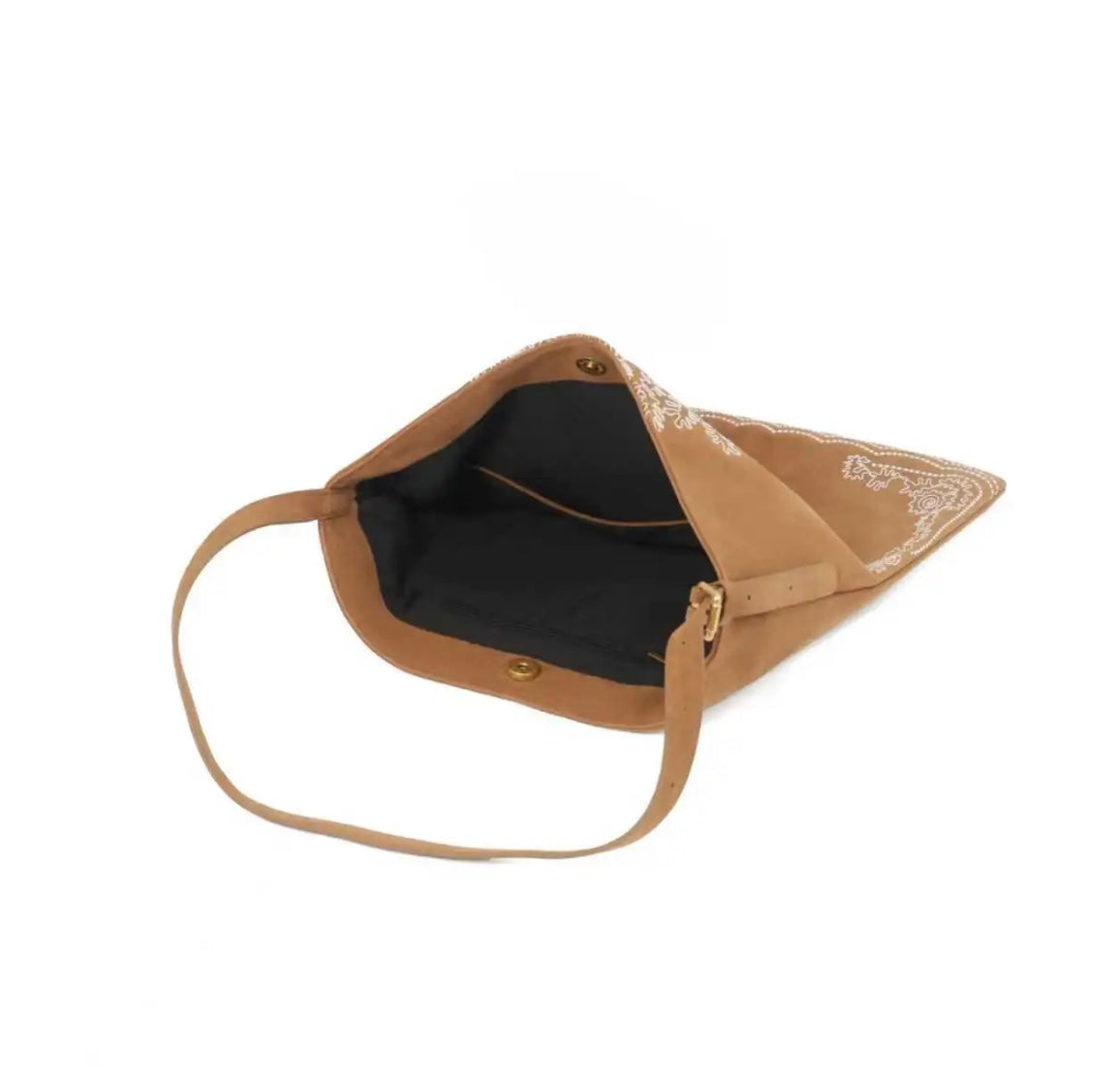 Lady Bohemian Embroidered Triangle Shoulder Bag