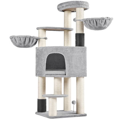 Multilevel Heavy-Duty Cat Tree with Thick Scratching Posts