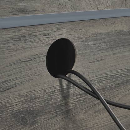 Sliding Barn Door TV Stand Grey Wash TV Cabinet