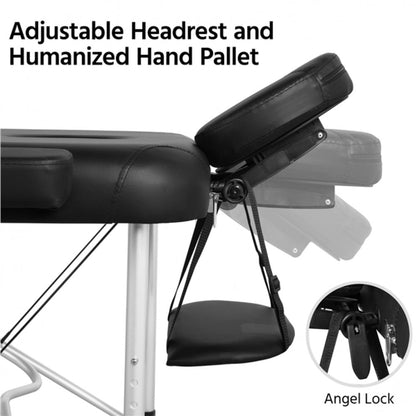 Portable 2 Fold Aluminum Massage Bed