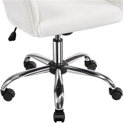 Modern Boucle Desk Chair Computer Chair Computer Chair Ivory