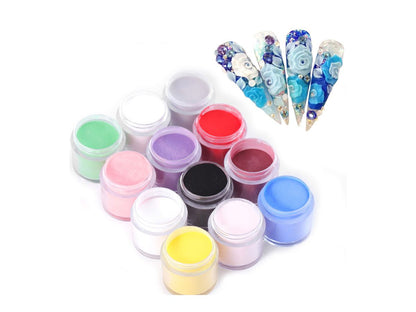 24 Color Nail Dip Powder Kit