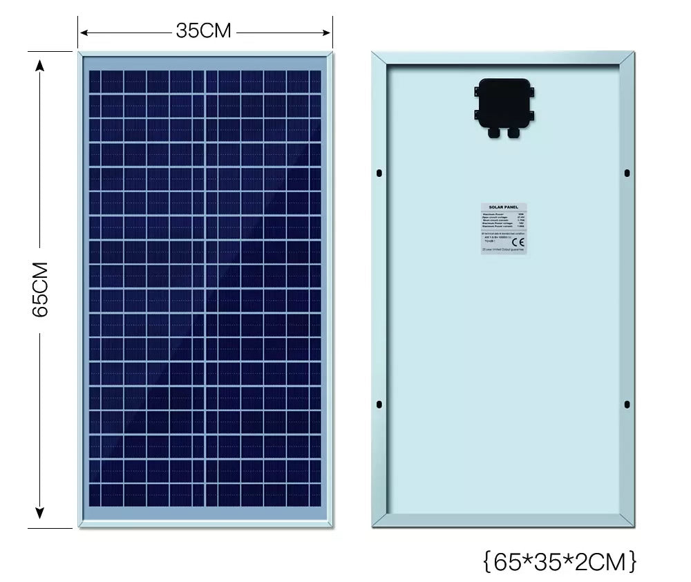 30W Solar Panel with Solar Controller