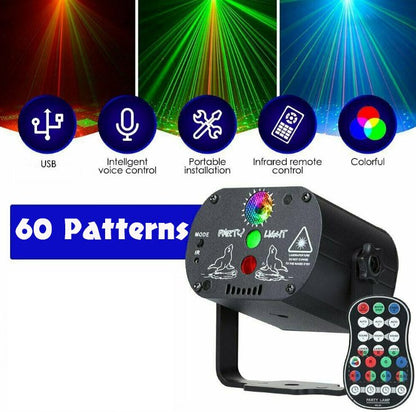 LED RGB Laser Party Light