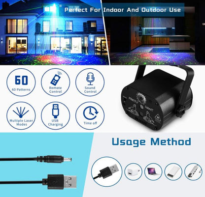 LED RGB Laser Party Light